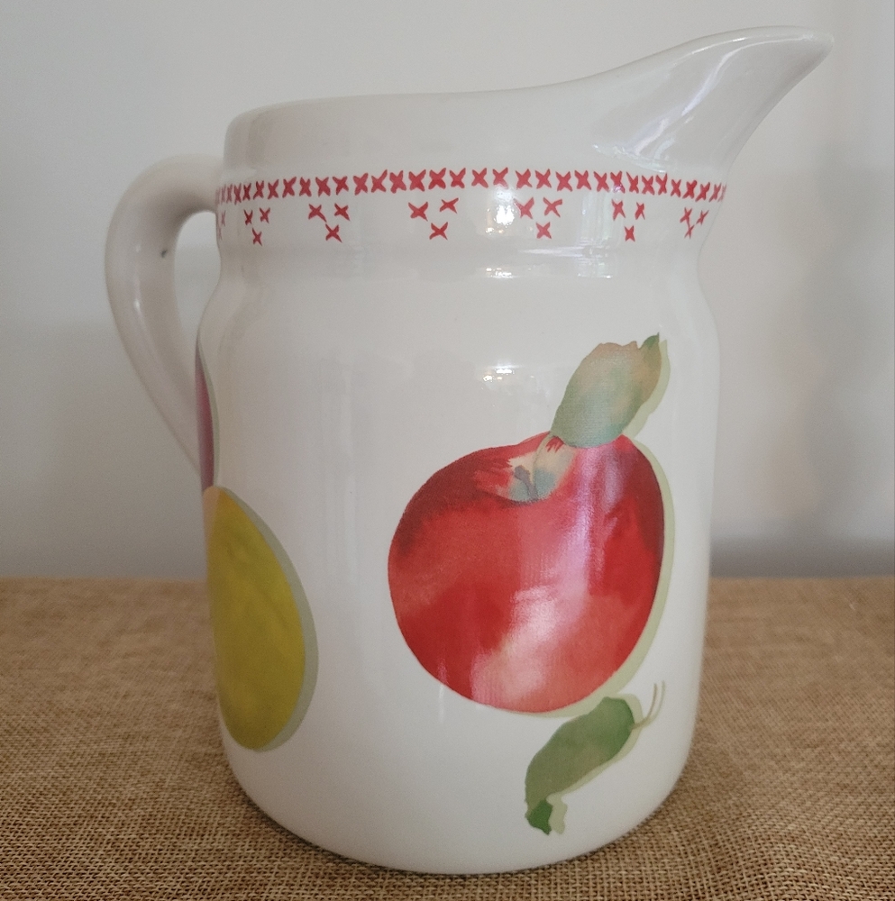 Fruit Pattern Ceramic Pitcher